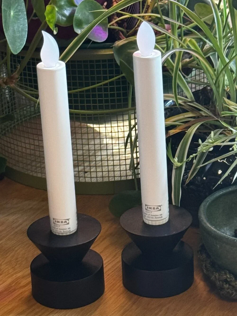 IKEA STOCKHOLM Reversible Candle Holder, Set of 2, Black, 905.905.03
